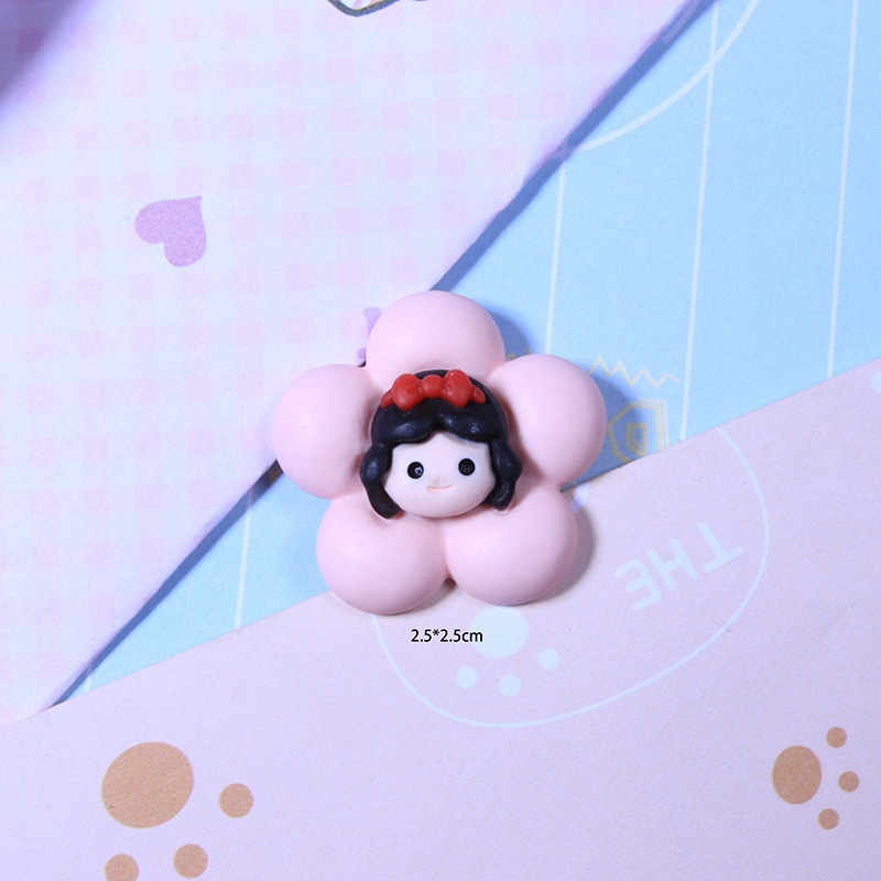 Set 10 Phụ Kiện Trang Trí Điện Thoại Hình Hoa Hoạt Hình Dễ Thương DIY