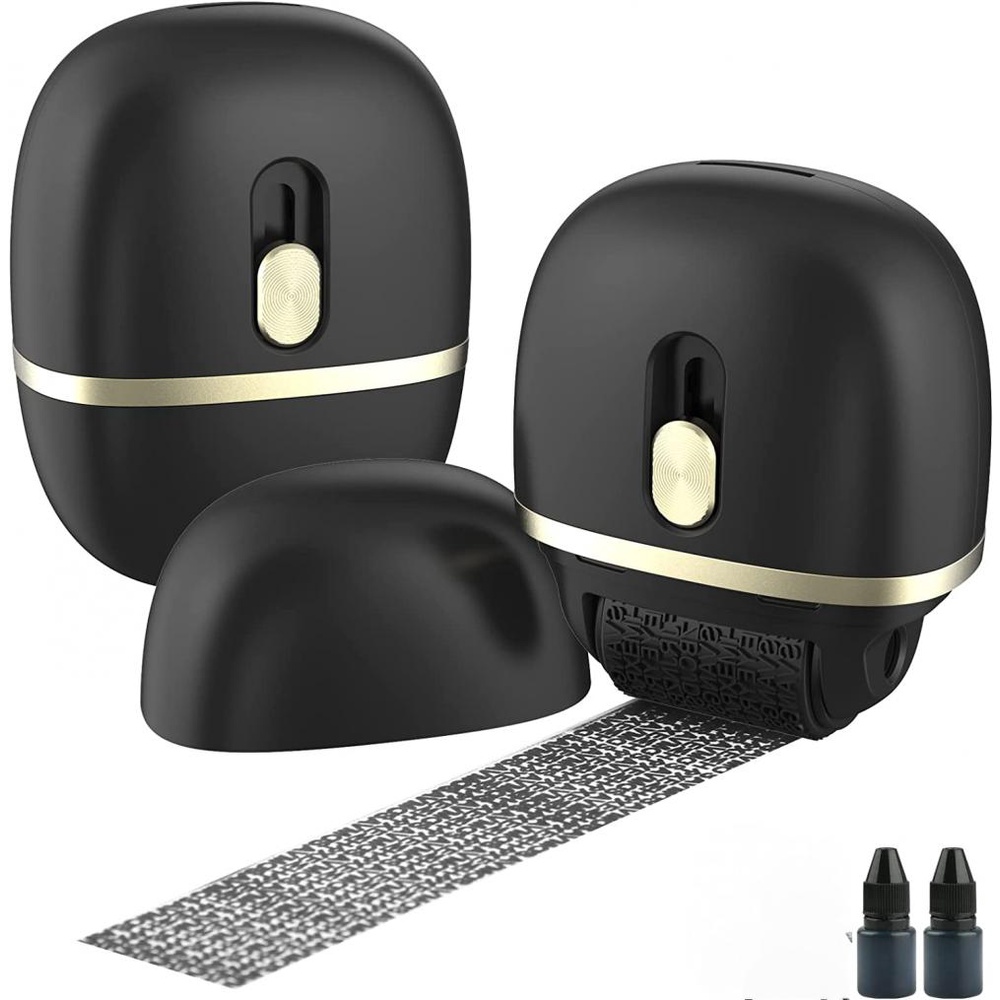 Con Dấu Lăn Bảo Vệ Riêng Tư Chống Trộm 2 Trong 1 Kèm 2 Đầu Lăn Bảo Vệ Riêng Tư