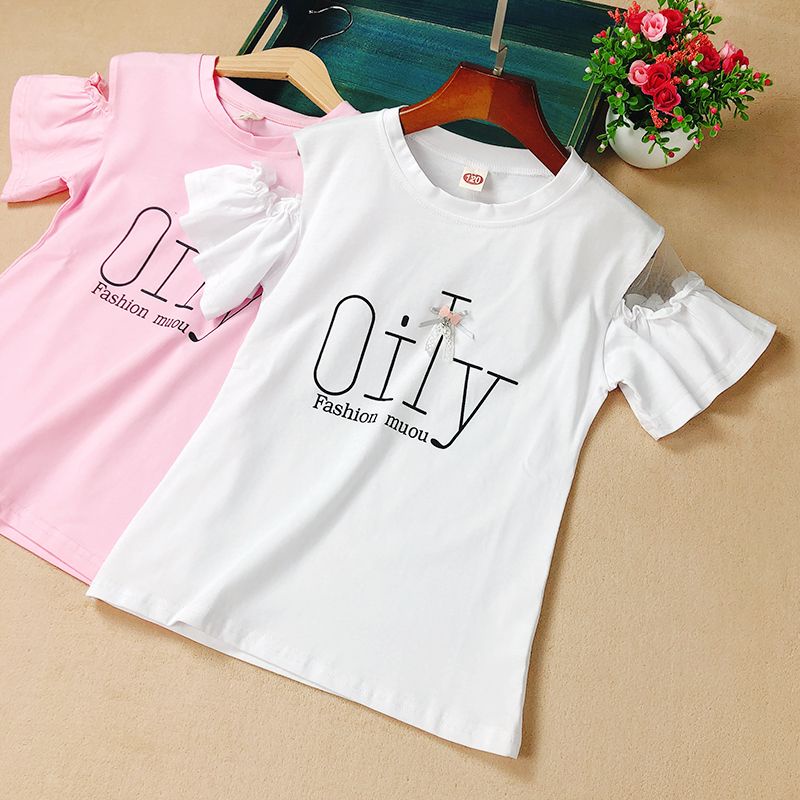 Áo Thun Cotton Tay Ngắn Phong Cách Hàn Quốc Thời Trang Mùa Hè Mới 2020 Dành Cho Nữ