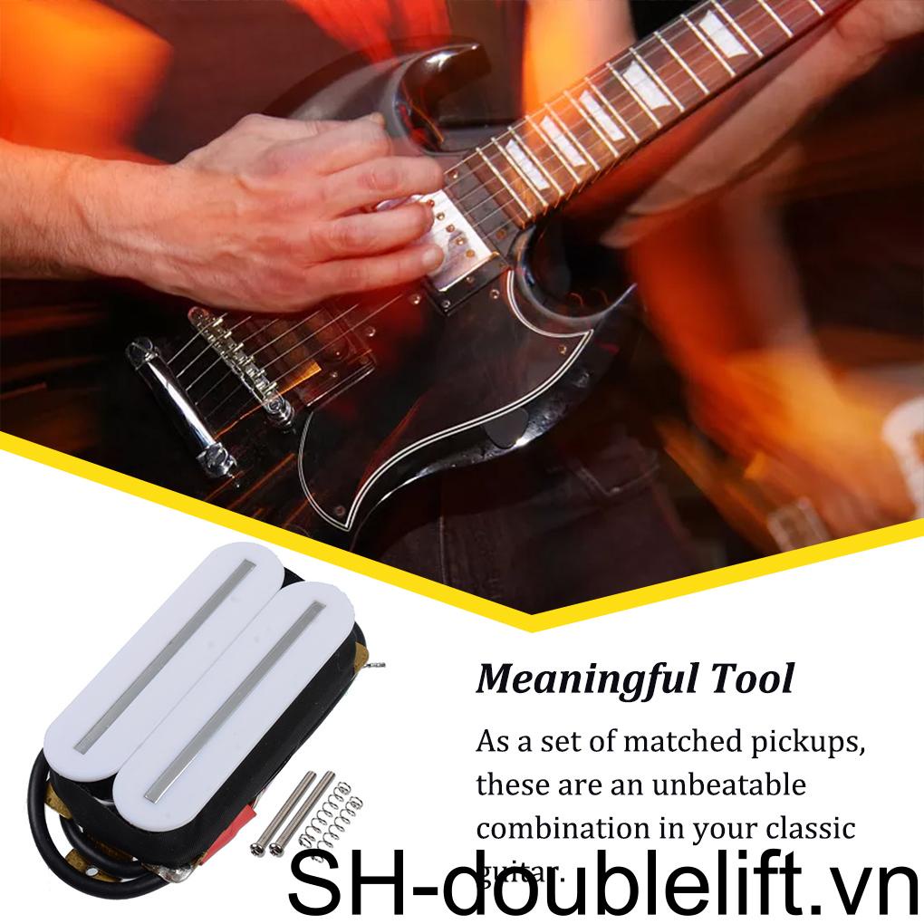 Bộ Pickup Cầu Kép Với 4 Dây Lõi Thay Thế Nâng Cấp Giảm Tiếng Ồn Thay Thế Cho Humbucker