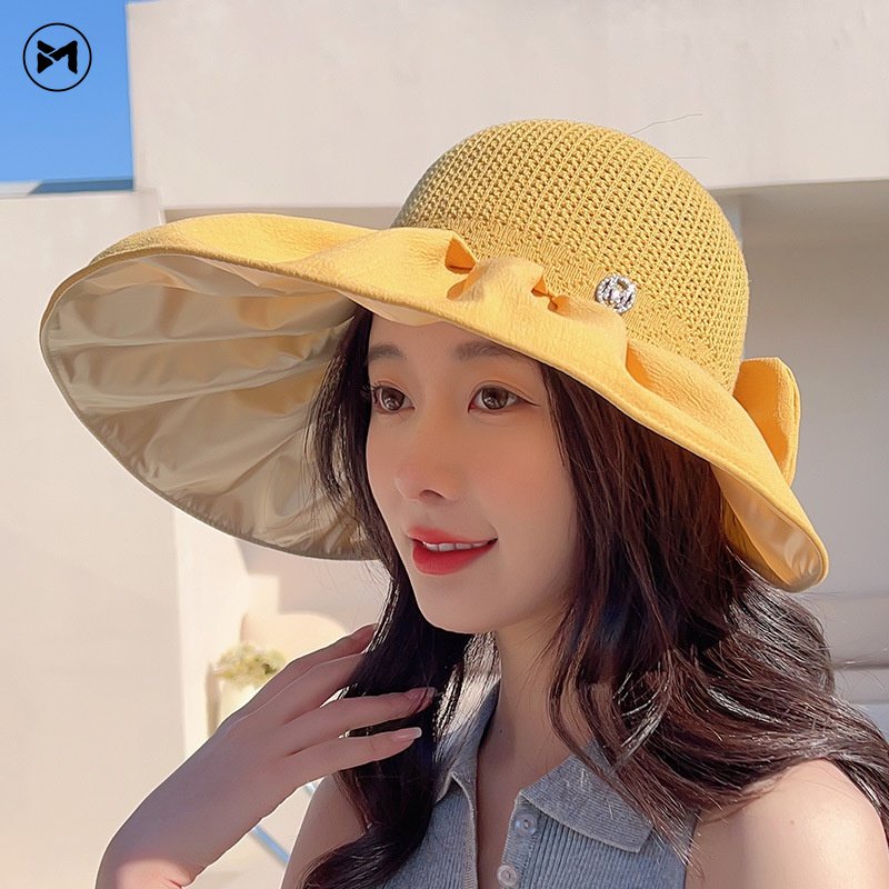 Nón Tai Bèo Vành Rộng Chống Tia UV Phong Cách Hàn Quốc Mới 2023