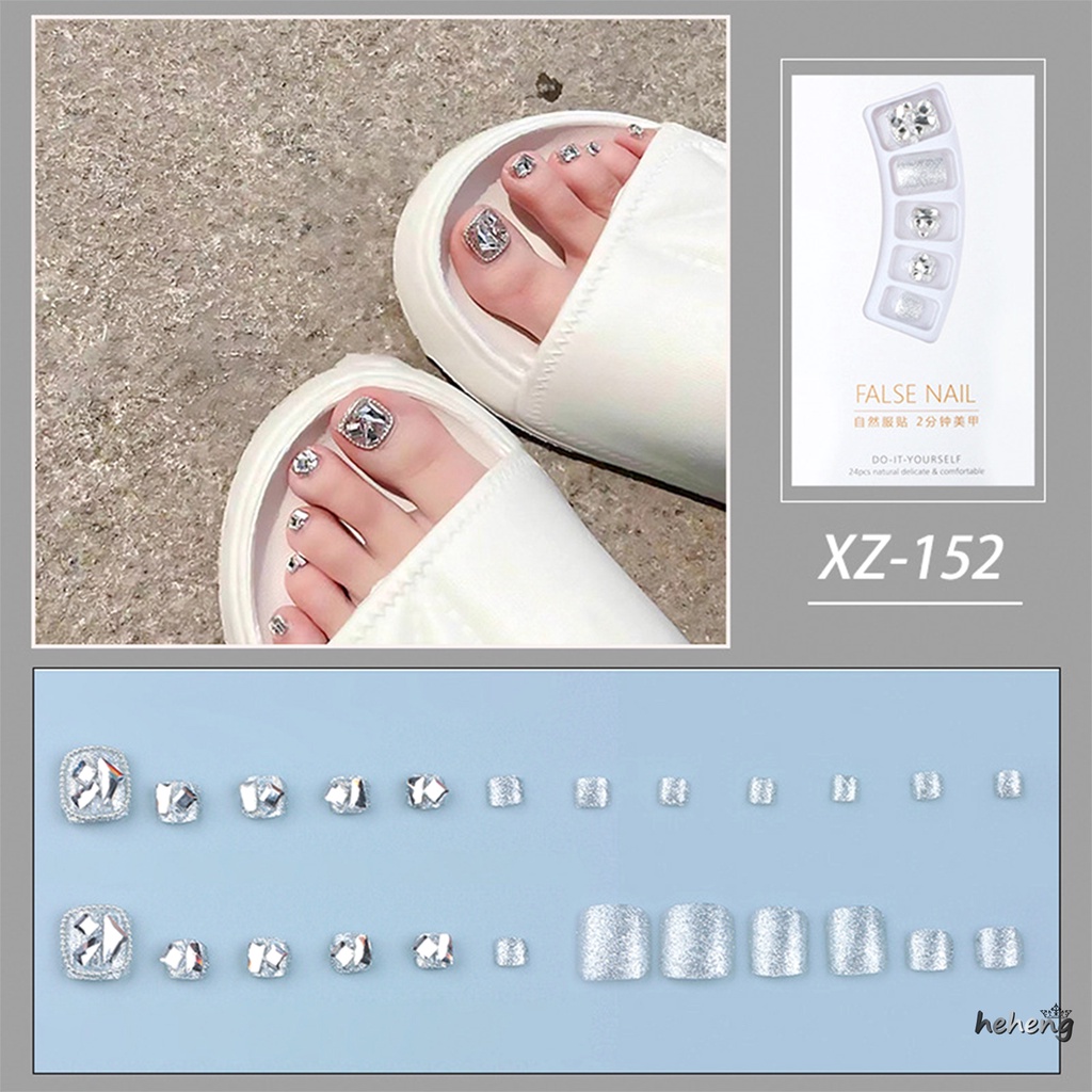 Móng Tay Giả Toàn Diện Không Phai Màu Kèm Keo Dán