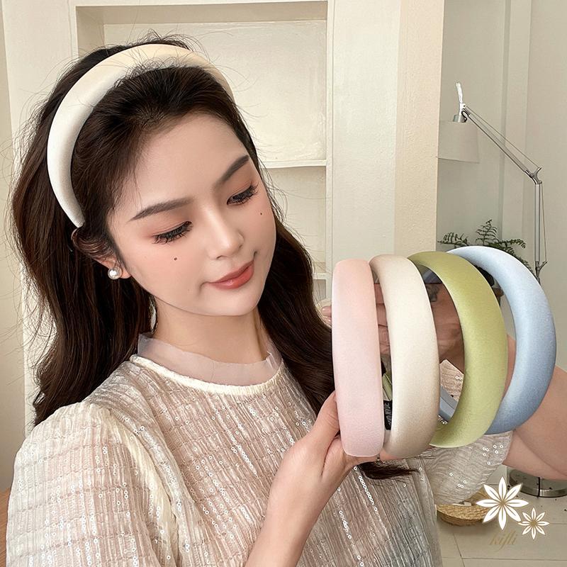 Băng Đô Cài Tóc Bằng Xốp Màu Kẹo Thời Trang Mùa Hè Cho Nữ