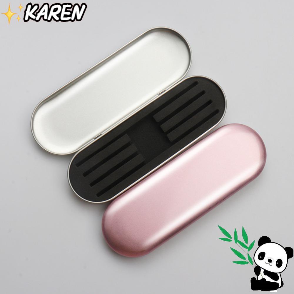 Hộp Thiếc Đựng Nhíp Gắp Lông Mi Trang Điểm Làm Đẹp