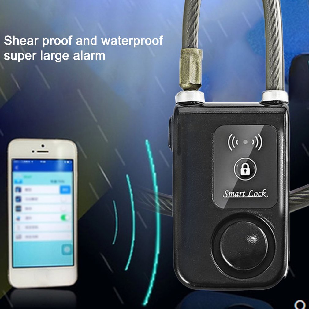 Smart Lock Scooter Own Electric Vehicle Anti-Theft Alarm Password Intelligent Wireless Keyless Glass Door Chain [Q/8]