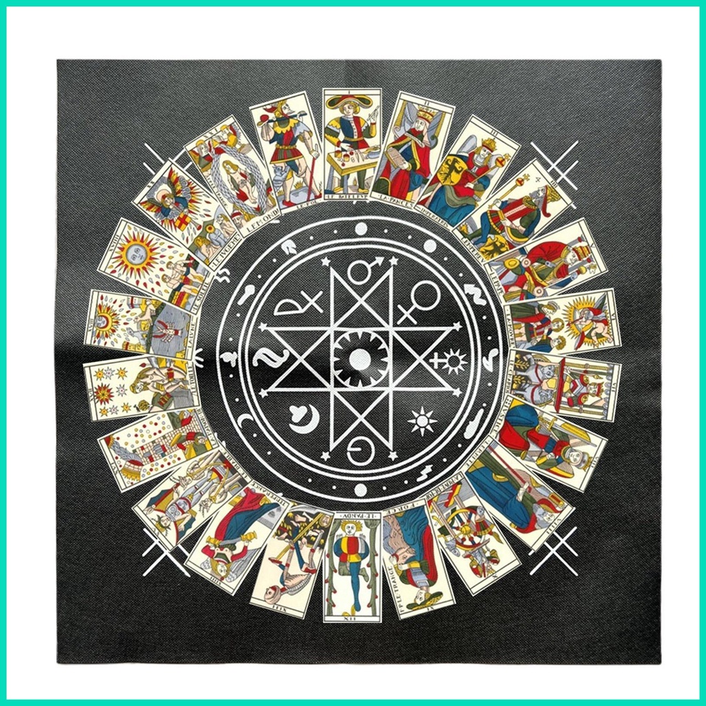 Khăn Trải Bàn Bói Tarot Hình Vuông 19.29X19.29Inch