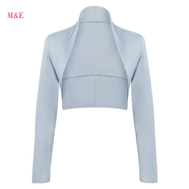 Áo Khoác Múa Ba Lê Tay Dài Vải Modal Mỏng Ôm Eo Thiết Kế Dễ Thương Cho Nữ