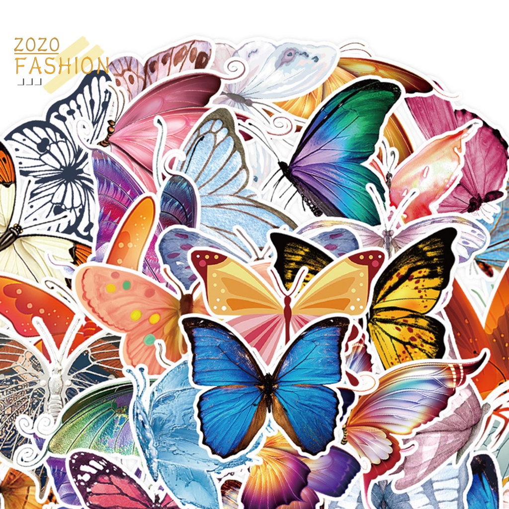 Bộ 50 Miếng Dán Trang Trí Ván Trượt / Điện Thoại Bằng PVC DIY