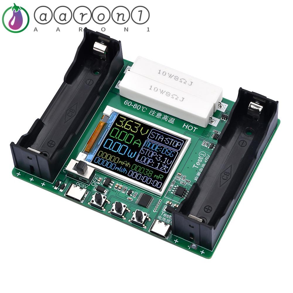 Mô Đun Kiểm Tra Dung Lượng Pin AARON1 Màn Hình LCD 2 / 4 Cổng MWh 18650