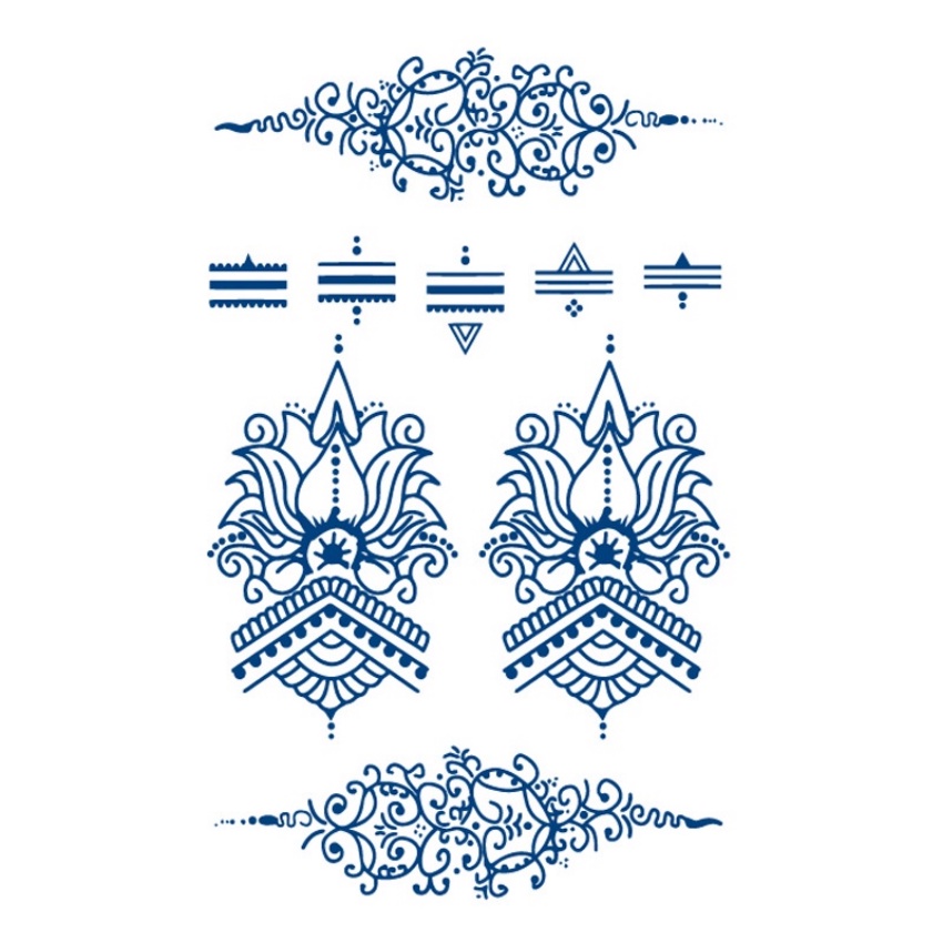 1 Hình Xăm Dán Tạm Thời Chống Nước Chiết Xuất Thảo Dược Trang Trí Nghệ Thuật Cơ Thể Cho Nam Và Nữ