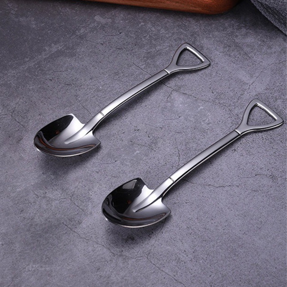 Muỗng Cà Phê Bằng Thép Không Gỉ Hình Xẻng Độc Đáo