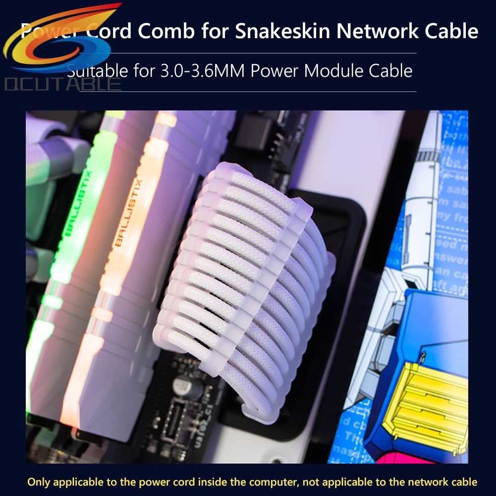 Bộ 24 Lược Sắp Xếp Dây Cáp 24Pin 8Pin 6Pin Cho Máy Tính 3.0-3.6mm