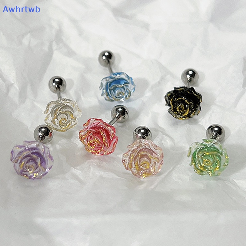 1 Đôi Bông Tai Hình Xoắn Ốc Bằng Lá Vàng Nhiều Màu Sắc Dành Cho Nữ Mới