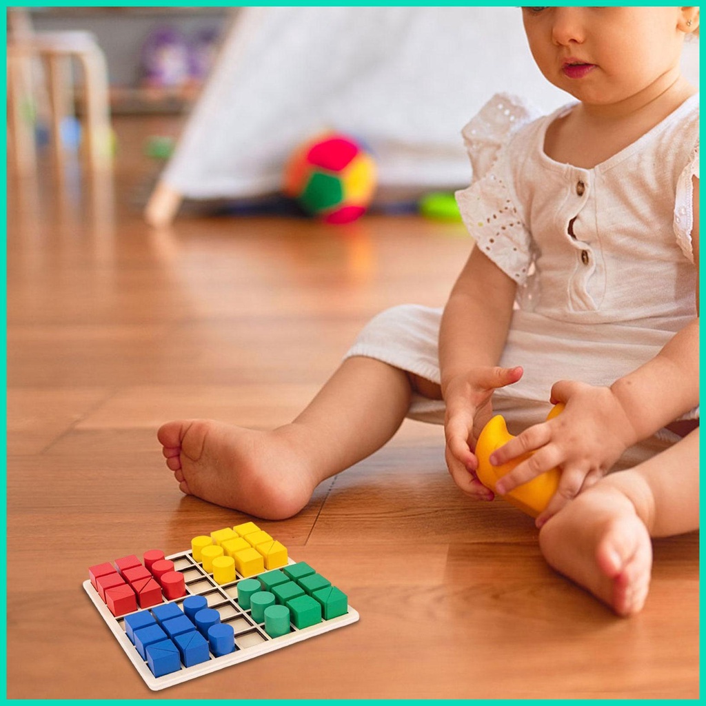Đồ chơi trẻ em Xếp Hình Nhiều Màu Sắc Giáo Dục Sớm Cho Bé