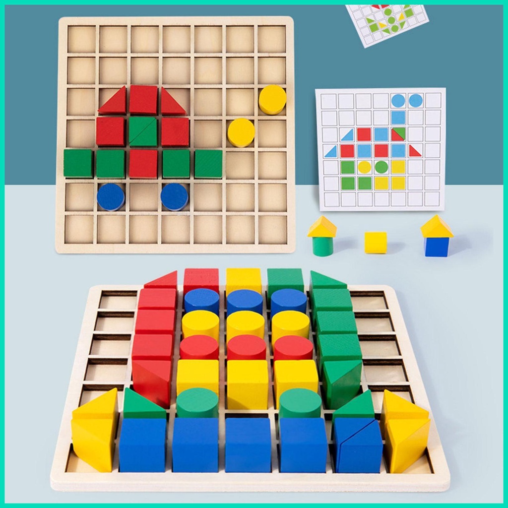 Đồ chơi trẻ em Xếp Hình Nhiều Màu Sắc Giáo Dục Sớm Cho Bé