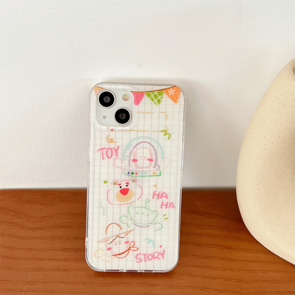 Ốp Điện Thoại Silicon TPU Mềm Trong Suốt Họa Tiết Hoạt Hình Toy Story Cho iPhone 13 12 11 14 Pro Max