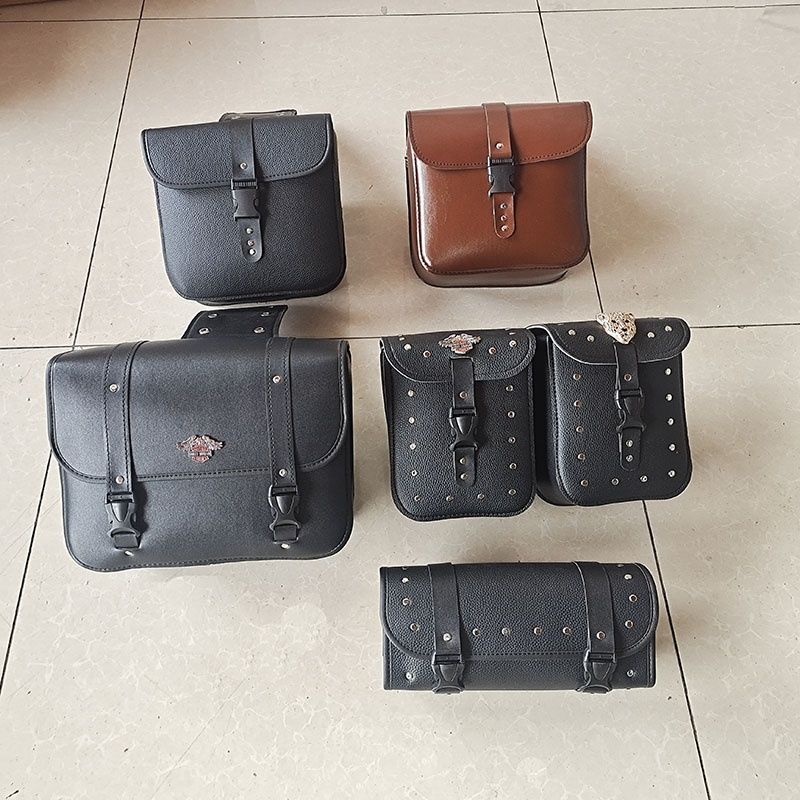 Túi lưu trữ túi đựng đồ bên xe máy túi trước túi bên hộp đựng đồ không thấm nước túi trước xe điện pin xe phía trước túi đựng đồ phía sau retro