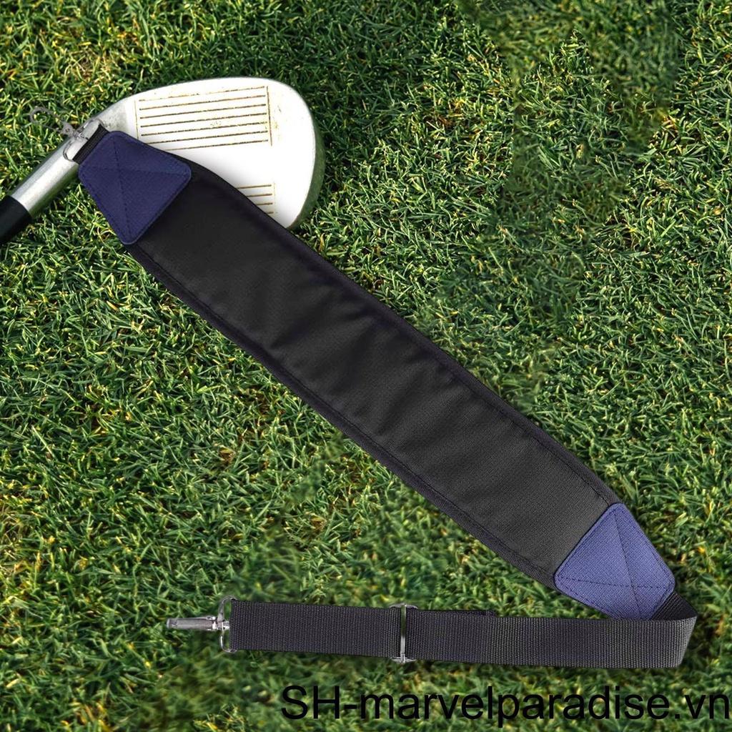 Dây Đeo Túi Golf Kèm 2 Kẹp Bằng Nylon Màu Đen
