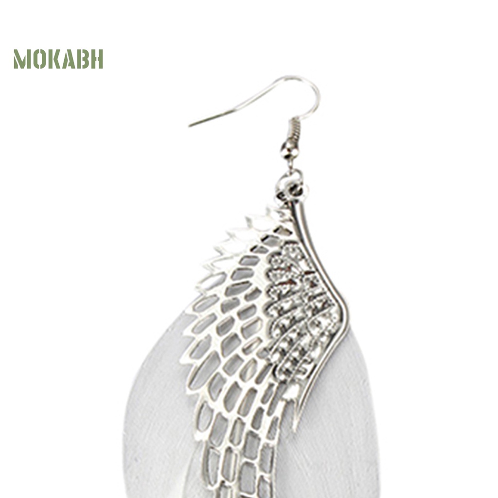 Bông Tai Hình Cánh Thiên Thần Bằng Hợp Kim Dùng Làm Quà Tặng Hàng Ngày