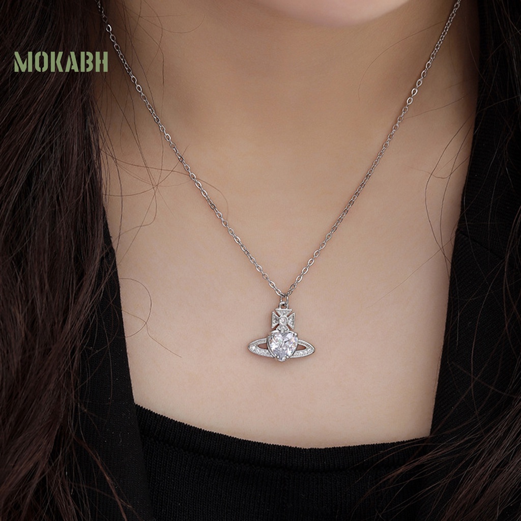 [Mới] Vòng cổ Mặt Hình Học Pha Lê Giả Mạ Điện Sáng Bóng Cá Tính Thời Thượng Dành Cho Nữ