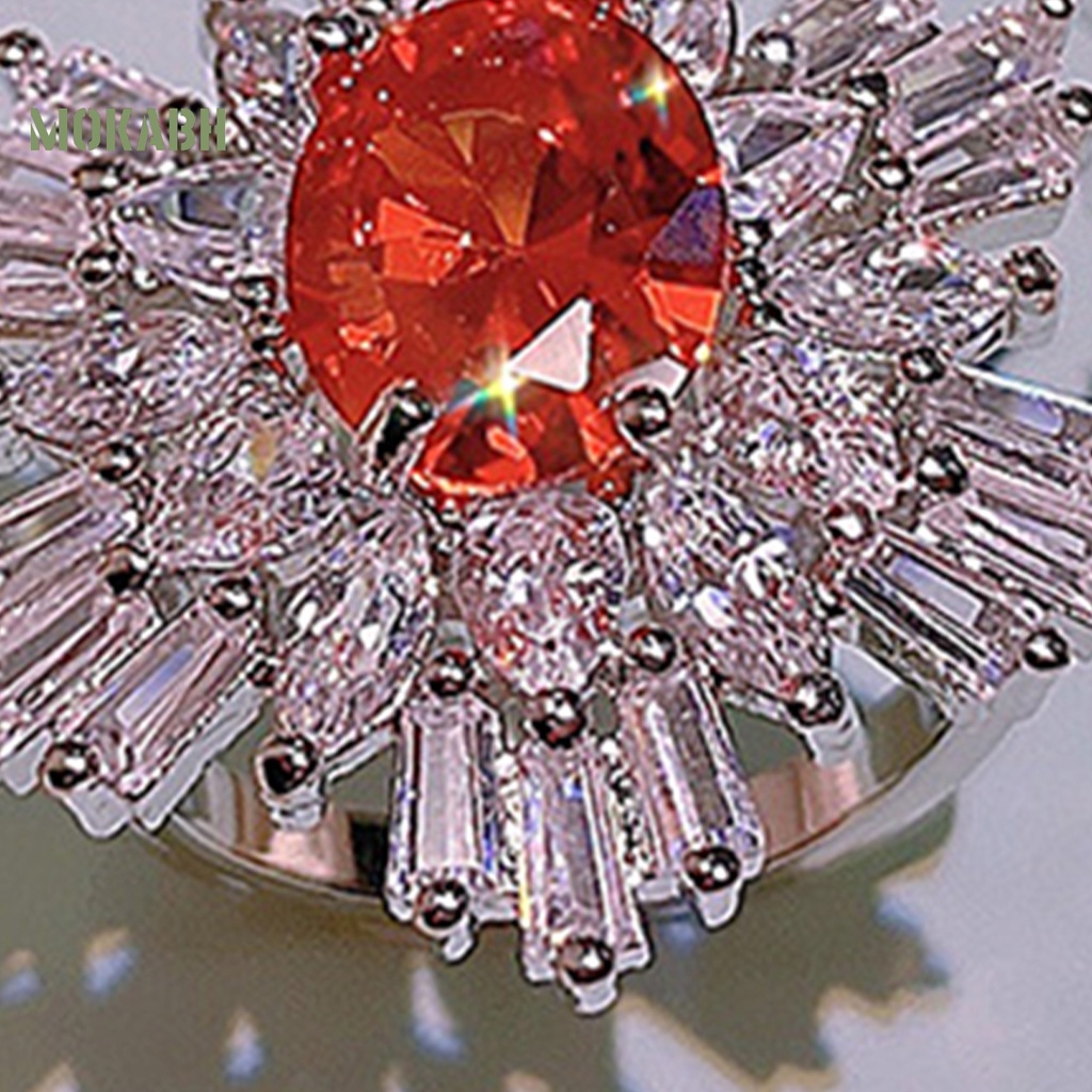 Bộ Trang Sức Vòng Cổ / Bông Tai / Nhẫn Đính Đá Sang Trọng Thời Trang Cho Nữ