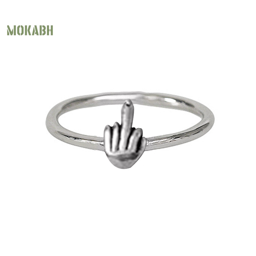 Nhẫn Thời Trang Hip Hop Punk Tối Giản Vui Nhộn Cho Nam Và Nữ