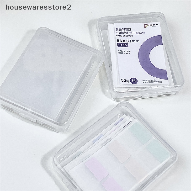 Hộp Đựng Thẻ Trong Suốt Phân Loại Tiện Dụng Để Bàn 2 Ngăn