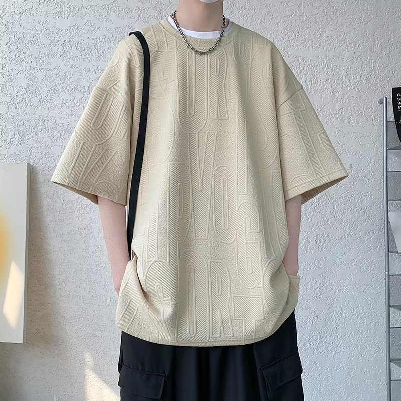 Áo Thun Tay Ngắn Dáng Rộng Bằng Lụa Lạnh Thoáng Khí Thời Trang Mùa Hè Cho Nam 150kg Plus Fat