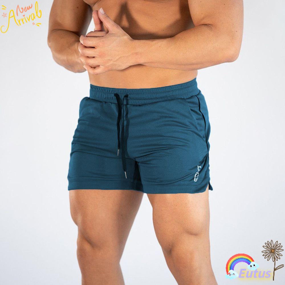 Quần Short Thể Thao Phối Lưới Thoáng Khí Nhanh Khô Thời Trang Đi Biển