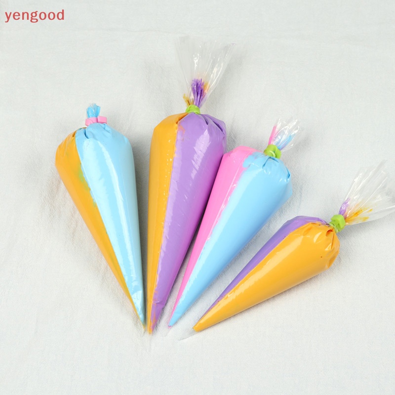 Set 50 / 100 Túi Bắt Bông Kem Hai Màu Sắc Tiện Dụng