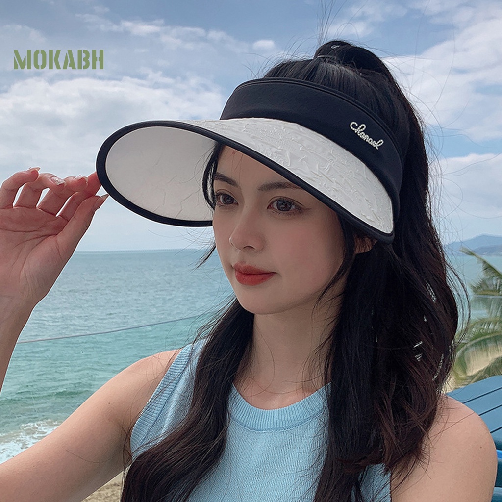 Mũ Lưỡi Trai Hở Chóp Chống Tia UV Chống Trượt Trọng Lượng Nhẹ Thời Trang Mùa Hè Cho Nữ