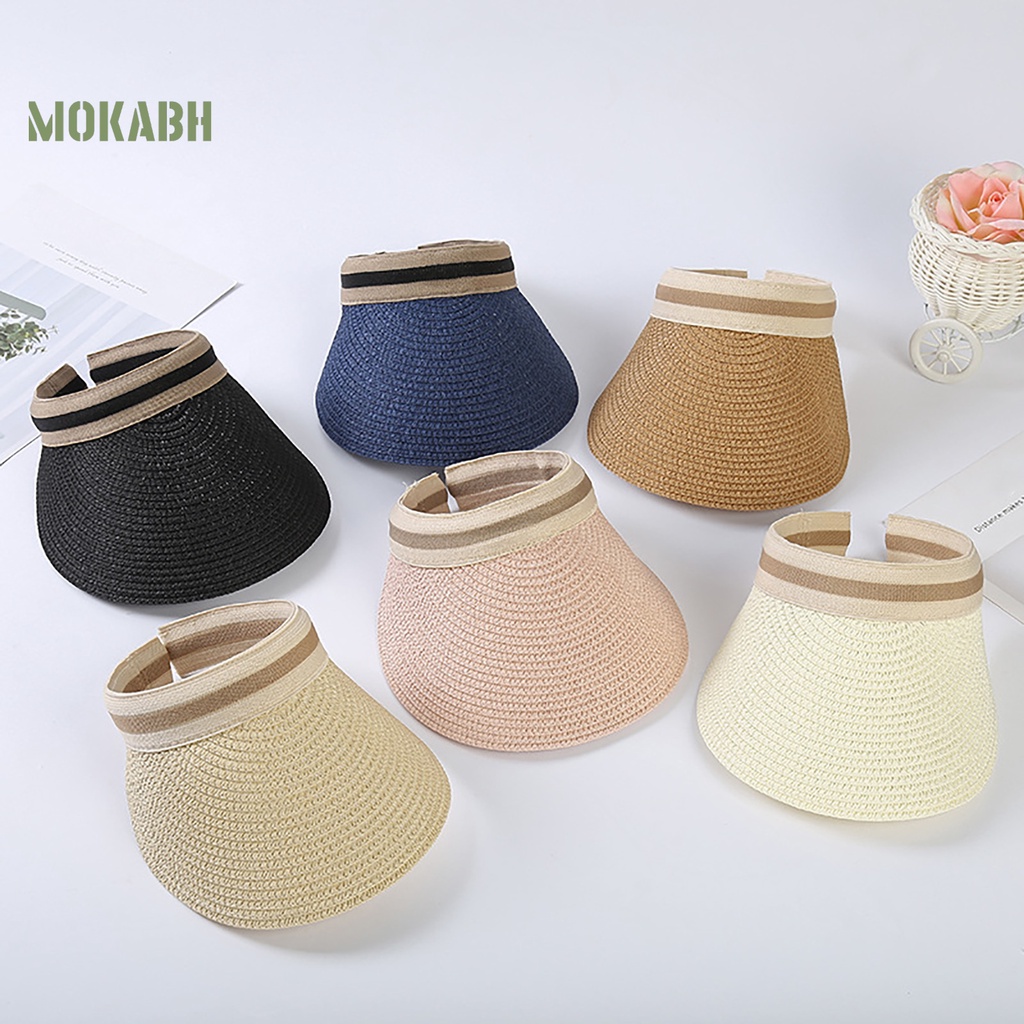 Mũ Rơm Dệt Thoáng Khí Chống Tia UV Có Thể Điều Chỉnh Bảo Vệ Cho Mùa Hè