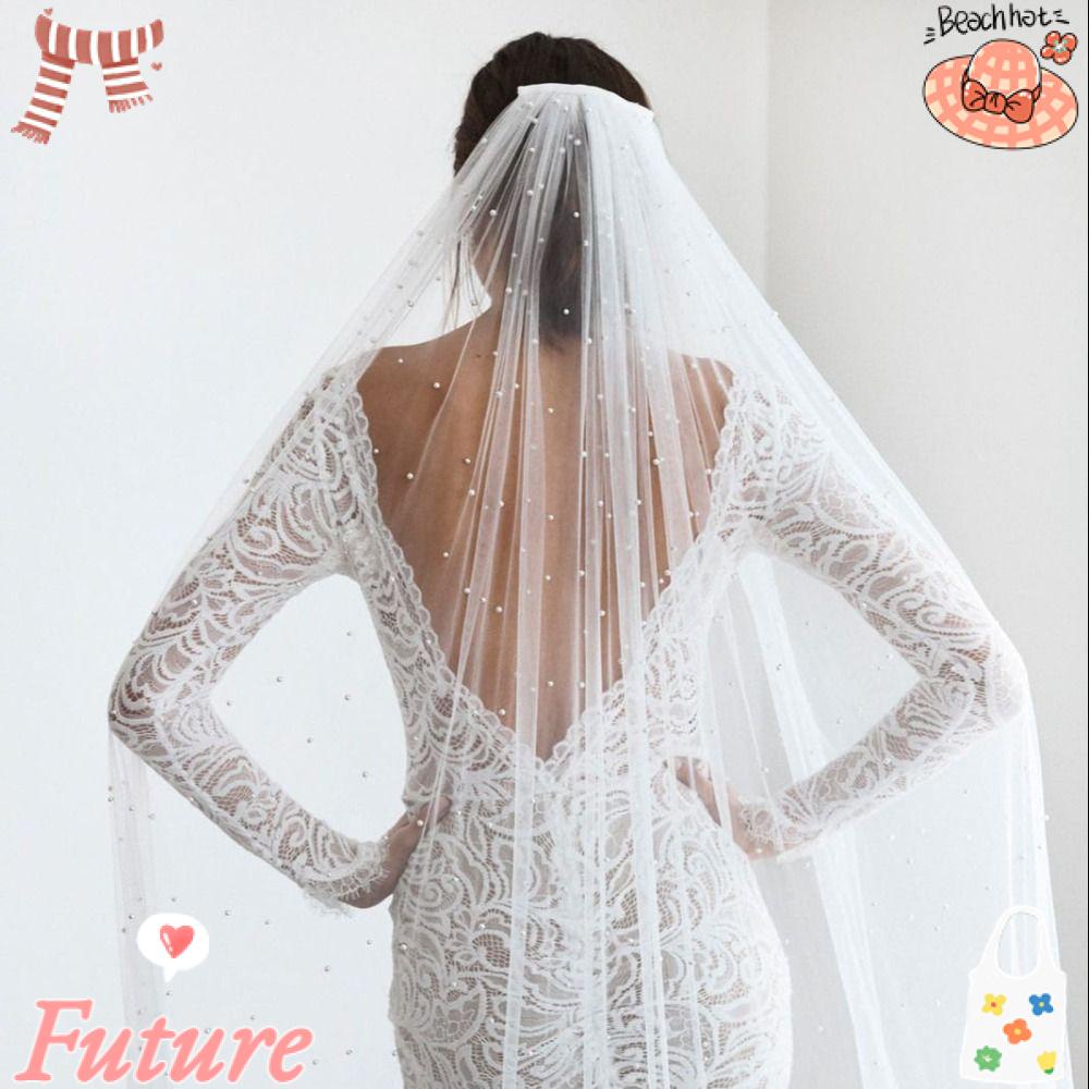 Mạng Che Mặt Cô Dâu Mềm Mại Tương Lai. Phụ Kiện Trang Trí Đám Cưới Xinh Xắn Chất Lượng