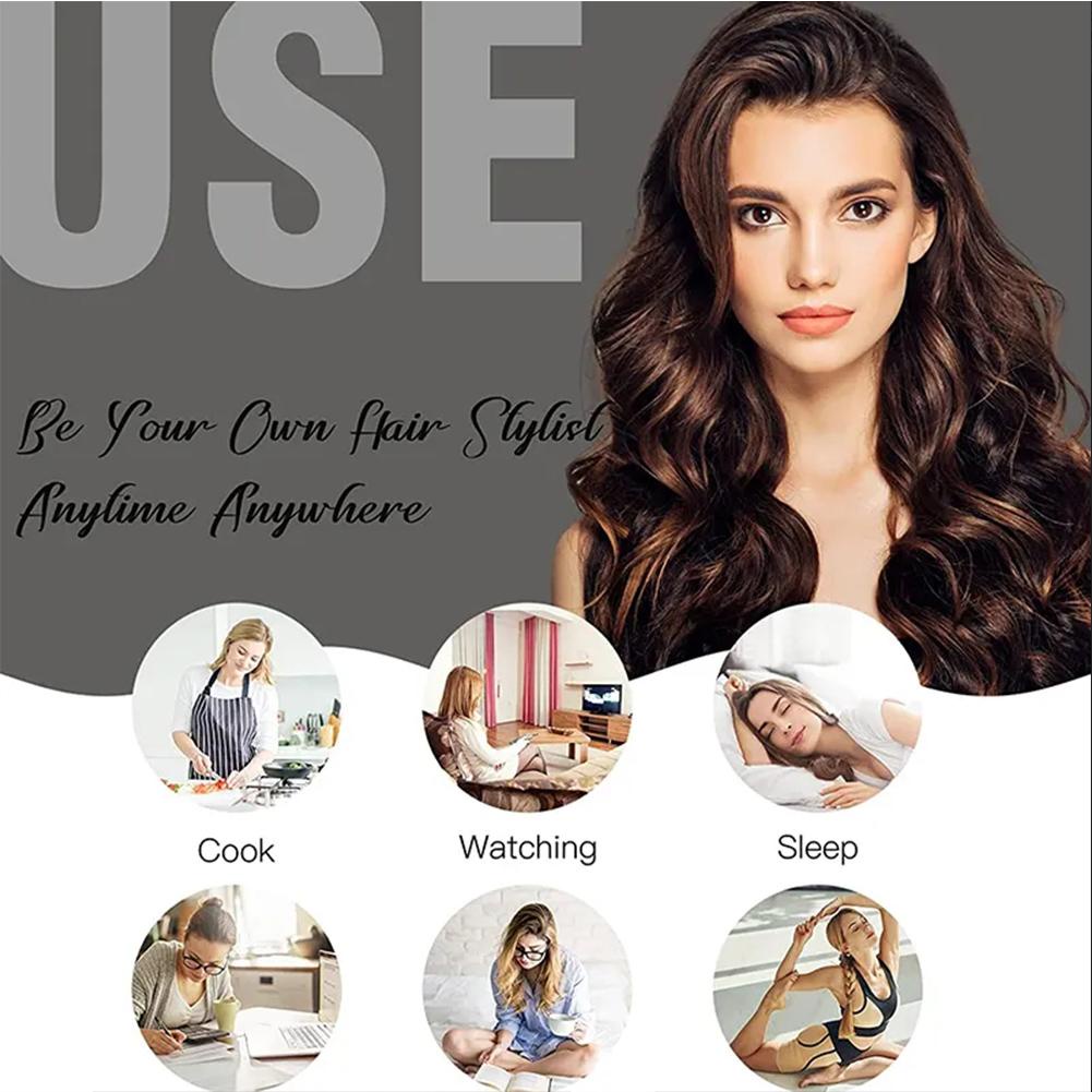 Máy Uốn Tóc Bằng Nhiệt Không Dùng Nhiệt Tạo Kiểu Tóc Xoăn Gợn Sóng