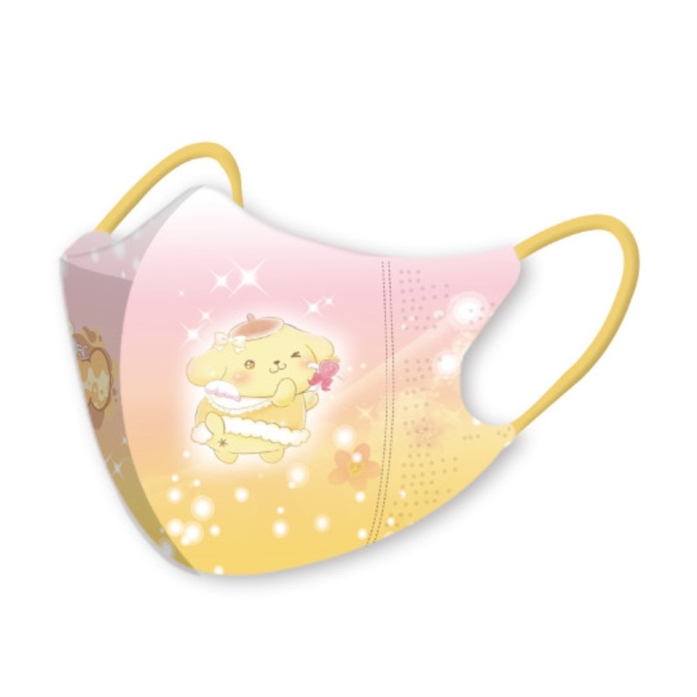 SANRIO Set 10 Khẩu Trang 3D Hình Mèo Kitty Kuromi Cinnamoroll Dễ Thương Dùng Một Lần Bảo Vệ Cho Bé Gái