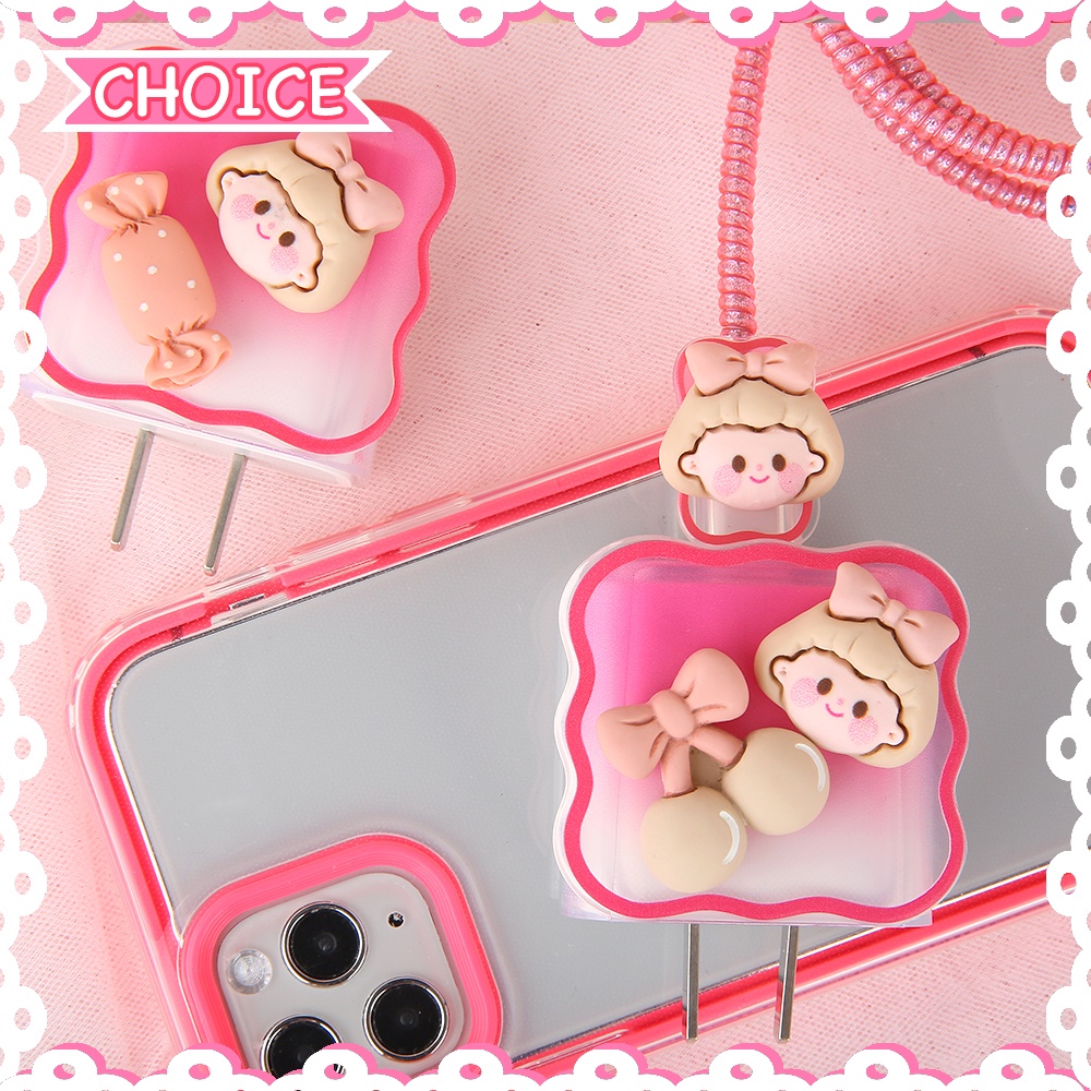 Ốp Điện Thoại TPU Mềm Họa Tiết Hoạt Hình Bảo Vệ Cáp Sạc 18W / 20W Cho Iphone 12 pro max / 13 / 14pro / 14 pro max