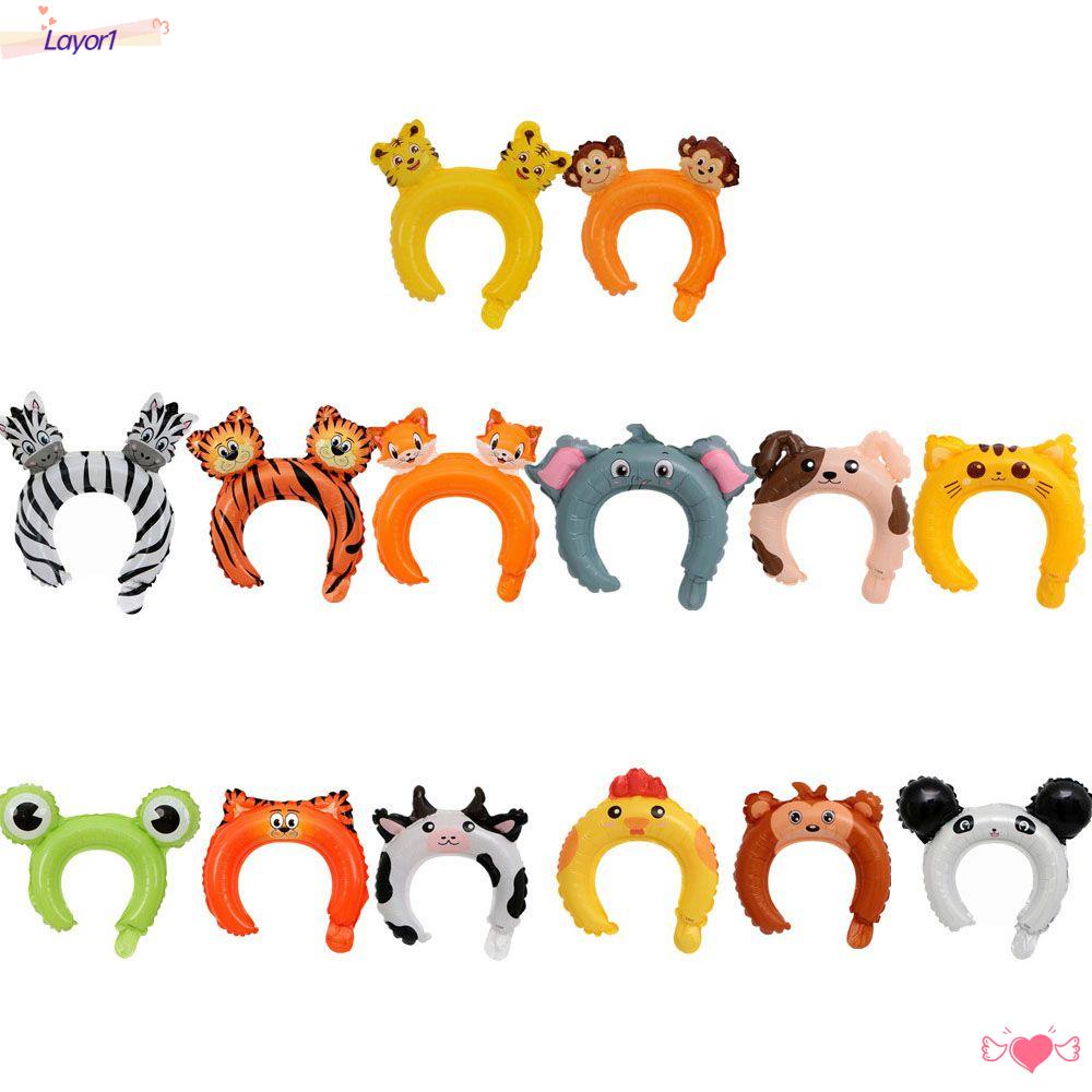 Set 1 / 10 Bong Bóng Foil Hình Động Vật Mini Trang Trí Tiệc Mới