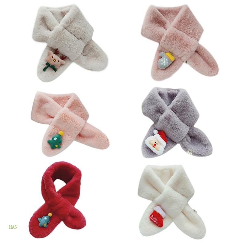 Khăn Choàng Cổ Giữ Ấm Họa Tiết Hoạt Hình Dễ Thương Cho Bé