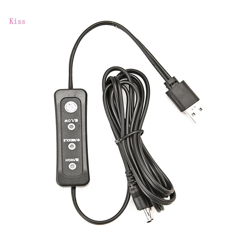 Bộ Điều Khiển Nhiệt Độ Sưởi Ấm 5V USB Kèm Dây Cáp Sạc Chuyên Dụng