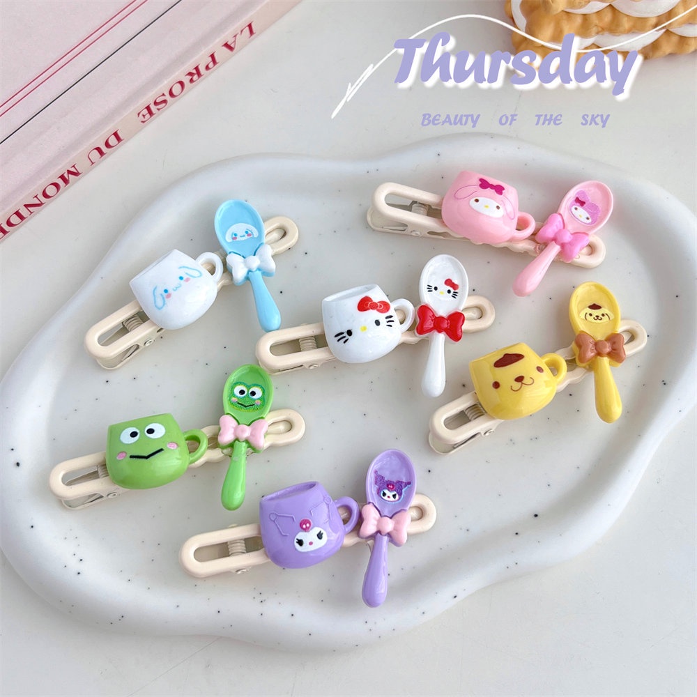 Kẹp Tóc Hình Ly Nước Hoạt Hình Dễ Thương Cho Học Sinh