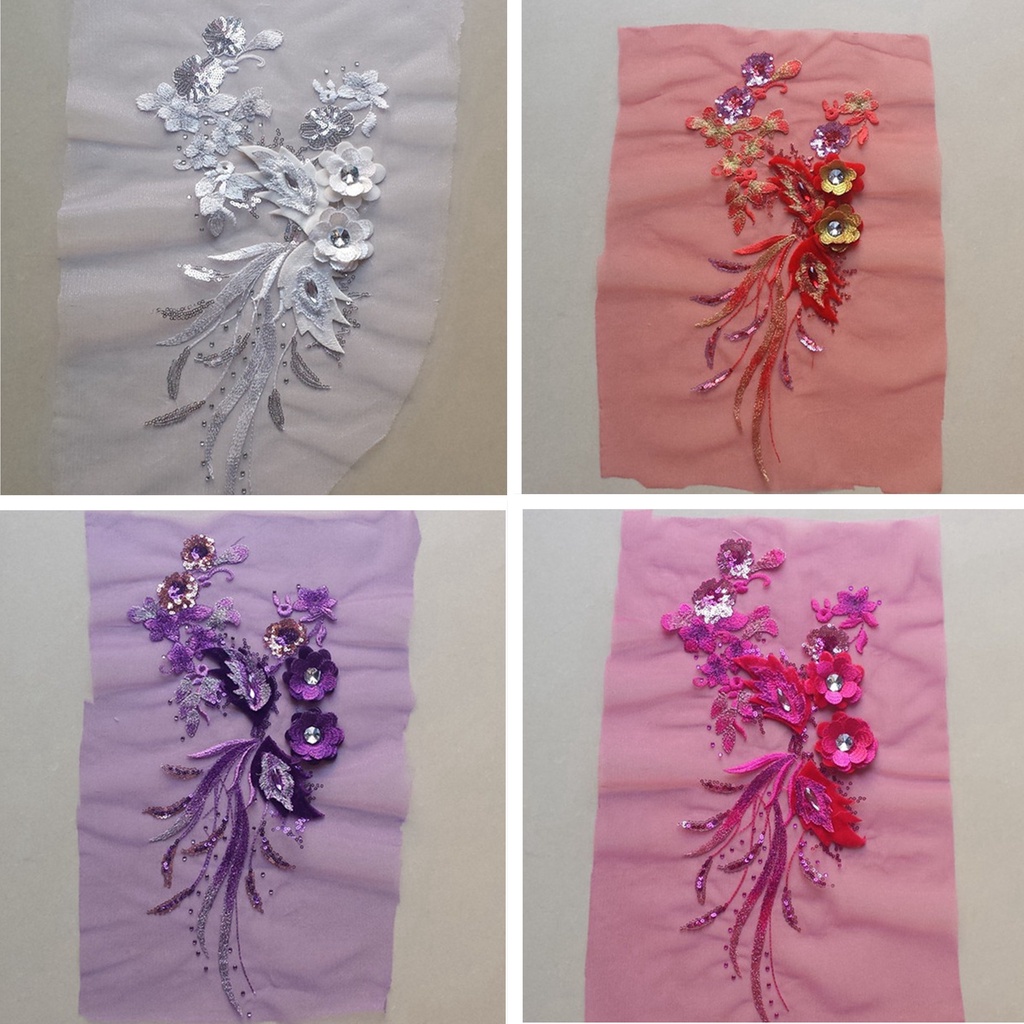 1 Miếng Dán Trang Trí Quần Áo Hình Kim Cương Giả 20 * 40cm DIY