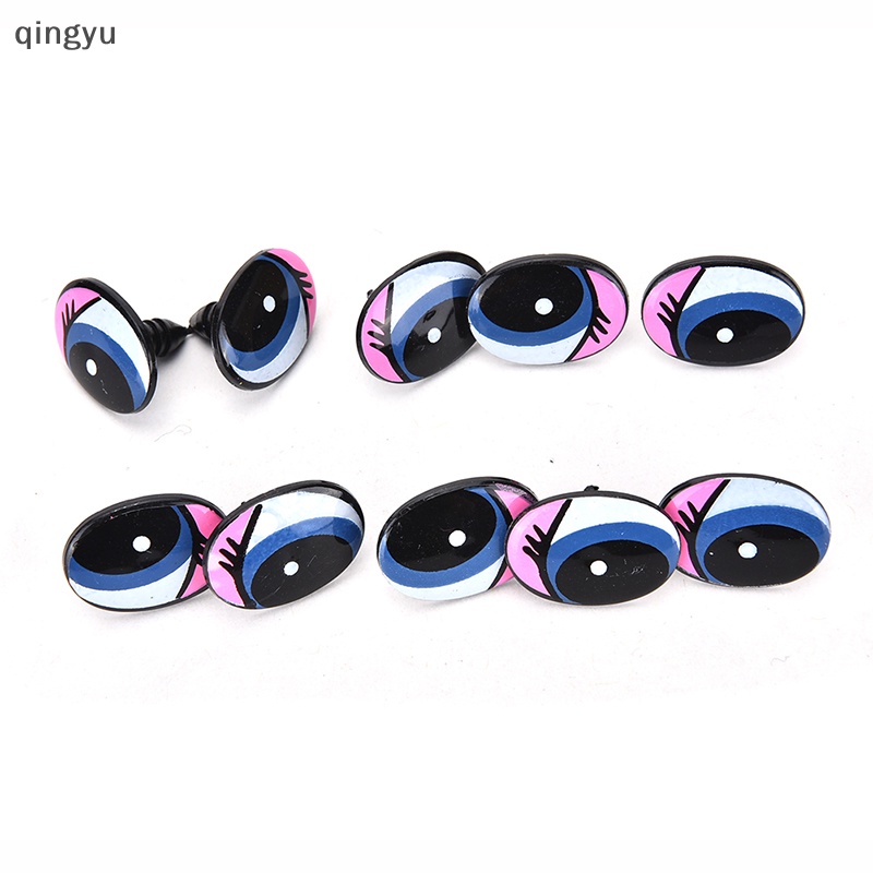 Bộ 10 Mắt Búp Bê Hoạt Hình Bằng Nhựa DIY An Toàn