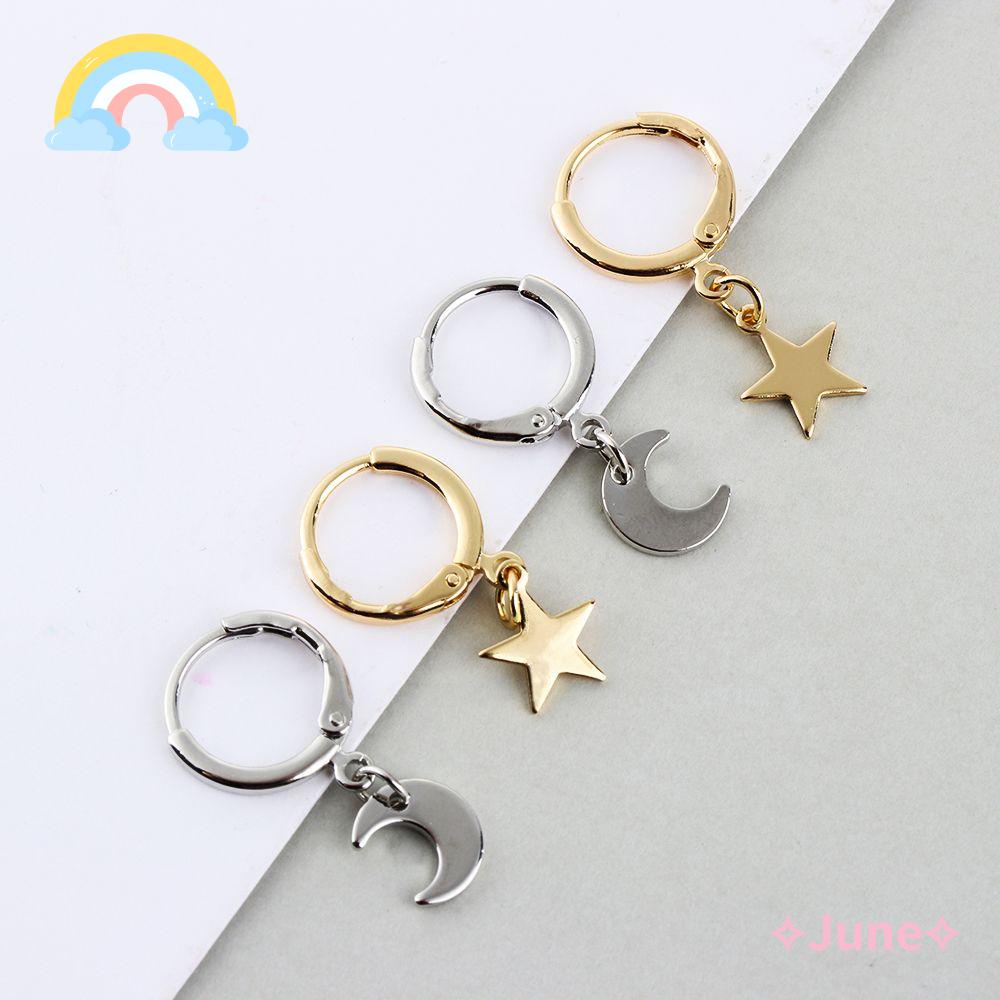 Khuyên Tai Tròn Đơn Giản|Khuyên Tai Màu Sắc Xinh Xắn Thời Trang