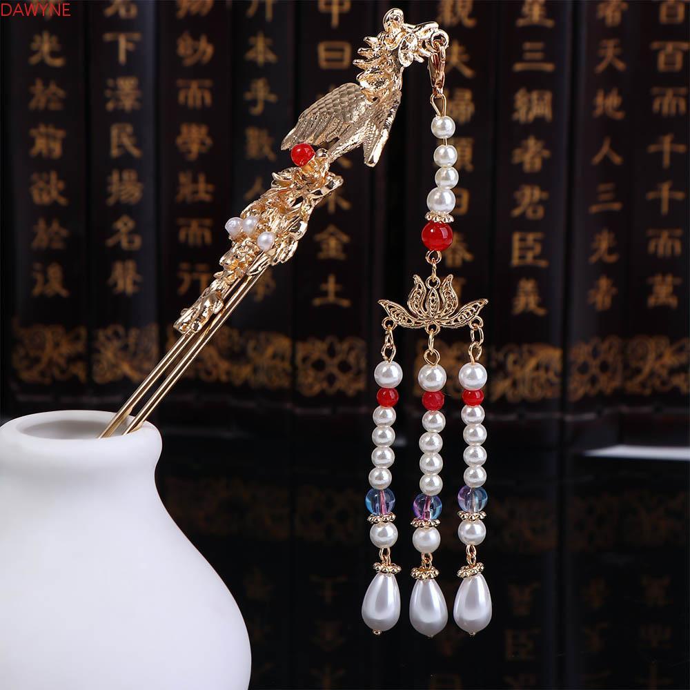 Trâm Cài Tóc Phối Tua Rua Hình Chim Phượng Hoàng Phong Cách Trung Hoa Cổ Điển Cho Nữ