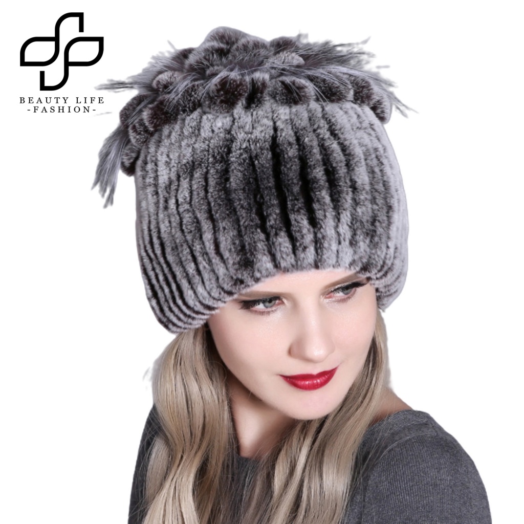 Mũ beanie Trùm Đầu Giữ Ấm Mùa Đông Thời Trang Cho Nữ