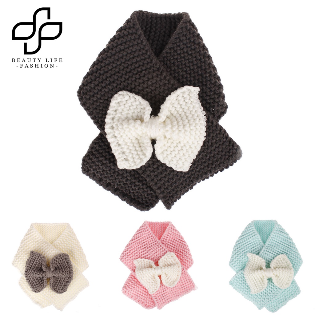 Khăn Choàng Cổ Dệt Kim Co Giãn Màu Trơn Thời Trang Thu Đông Cho Nữ