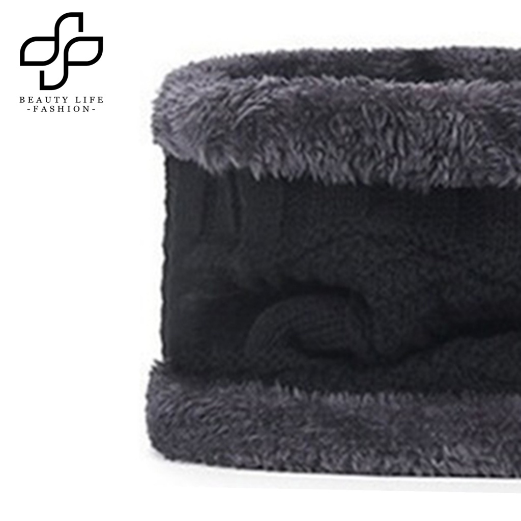 Bộ 2 Món Mũ Beanie Kèm Khăn Choàng Cổ Giữ Ấm Mềm Mại Thời Trang Thu Đông Cho Bé