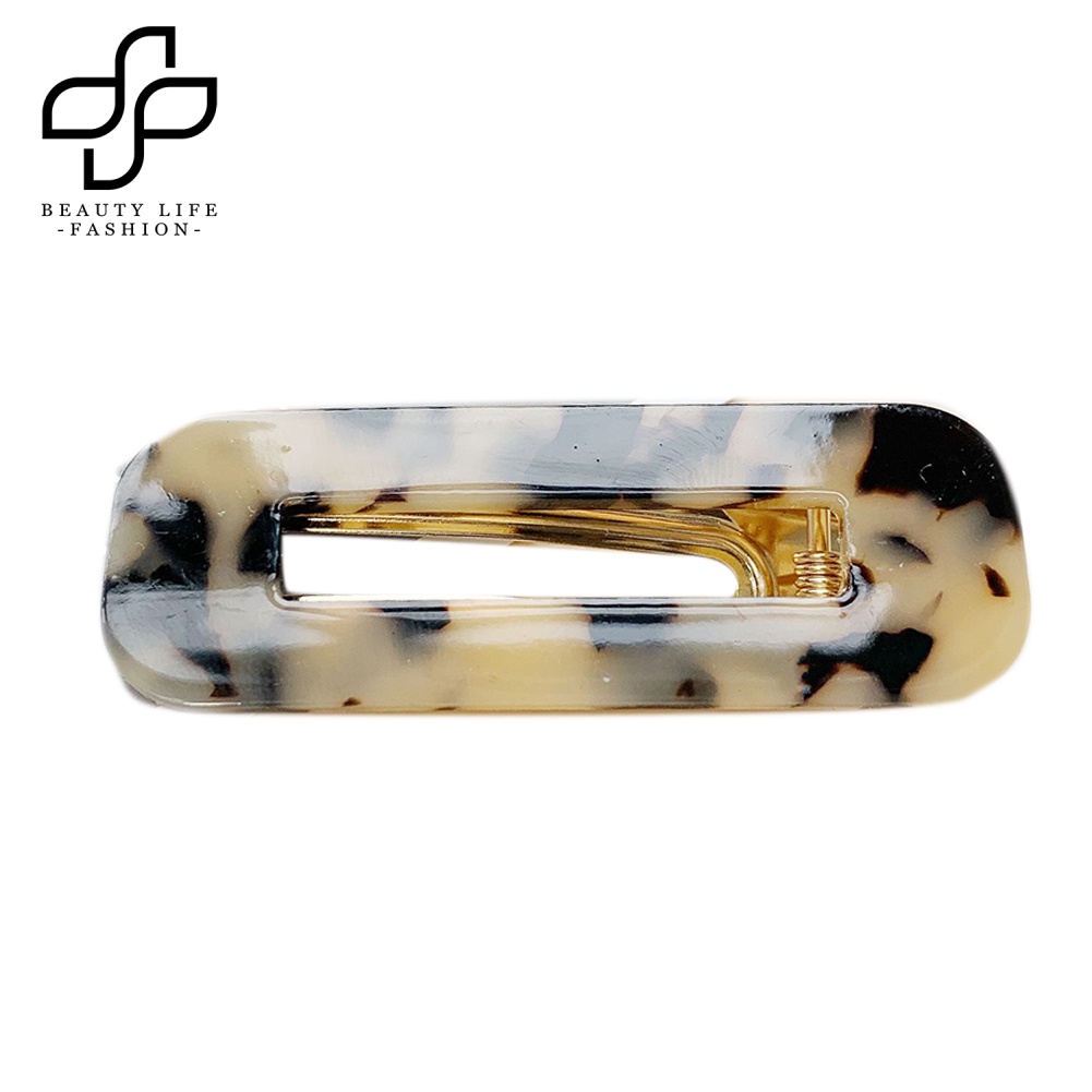 1 Kẹp Tóc Acrylic Họa Tiết Đá Hoa Cương Thời Trang