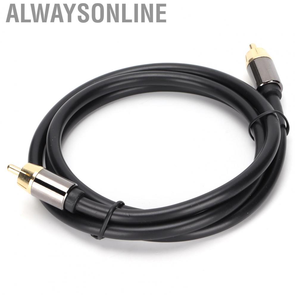 Alwaysonline 1m 1 Male To Subwoofer Digital Coaxial Cable Lead Audio Video