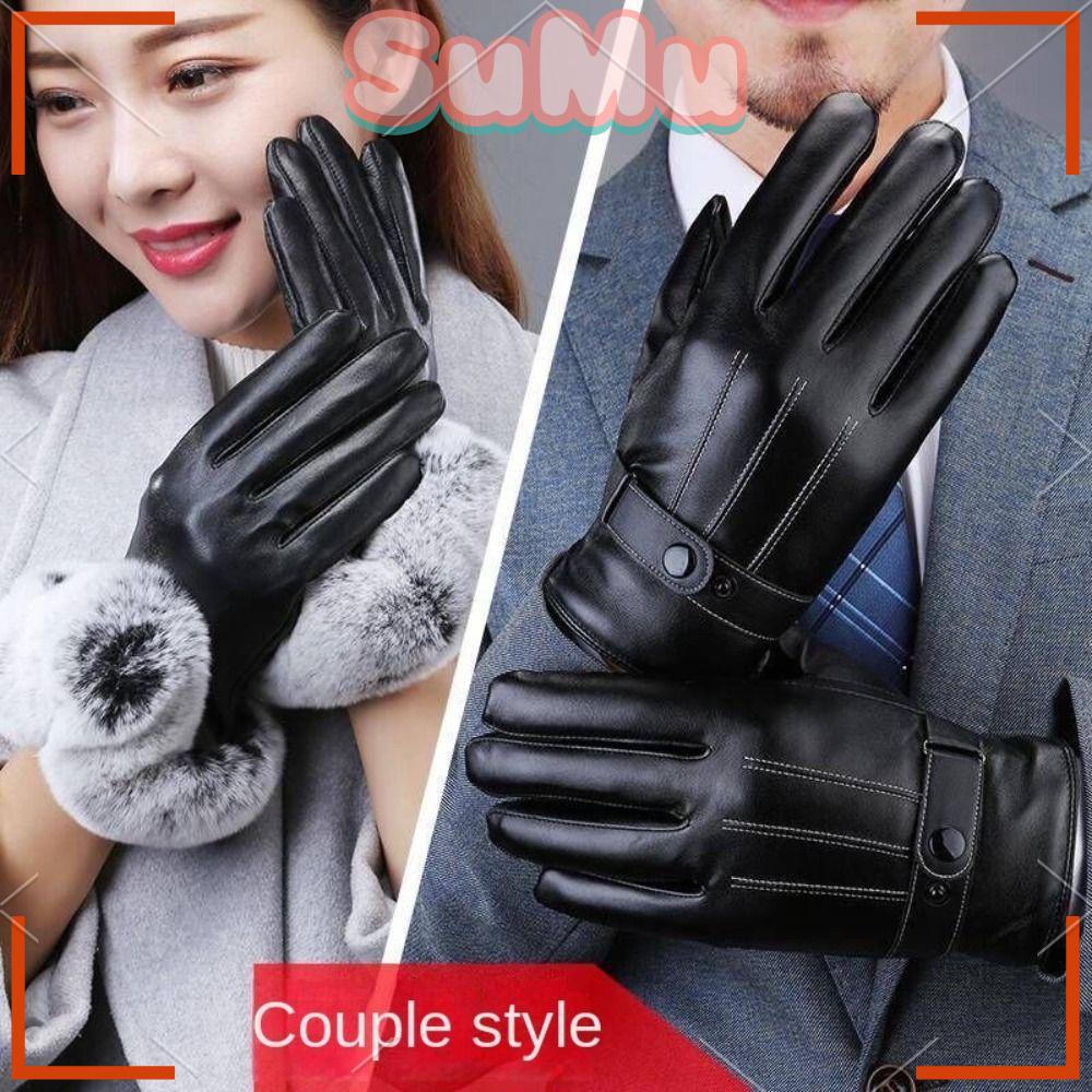 Găng Tay Giả Lông Thú Dày Dặn Giữ Ấm Mùa Đông